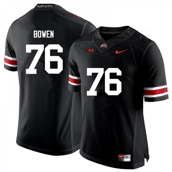 Ohio State Buckeyes #76 Branden Bowen Men Football Jersey Black